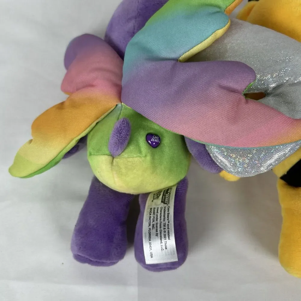 Care Bears Special Edition Spring Theme Butterfly Share Bear & Bee Bear 10”